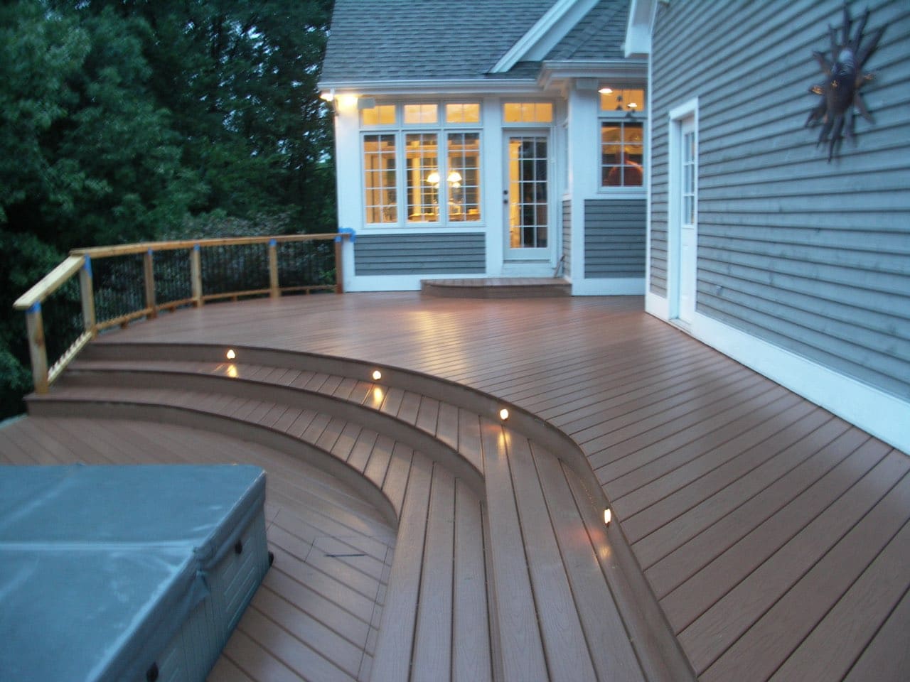 A decking project from Signature Decks & Construction, a custom deck contractor in Greater Grand Rapids.