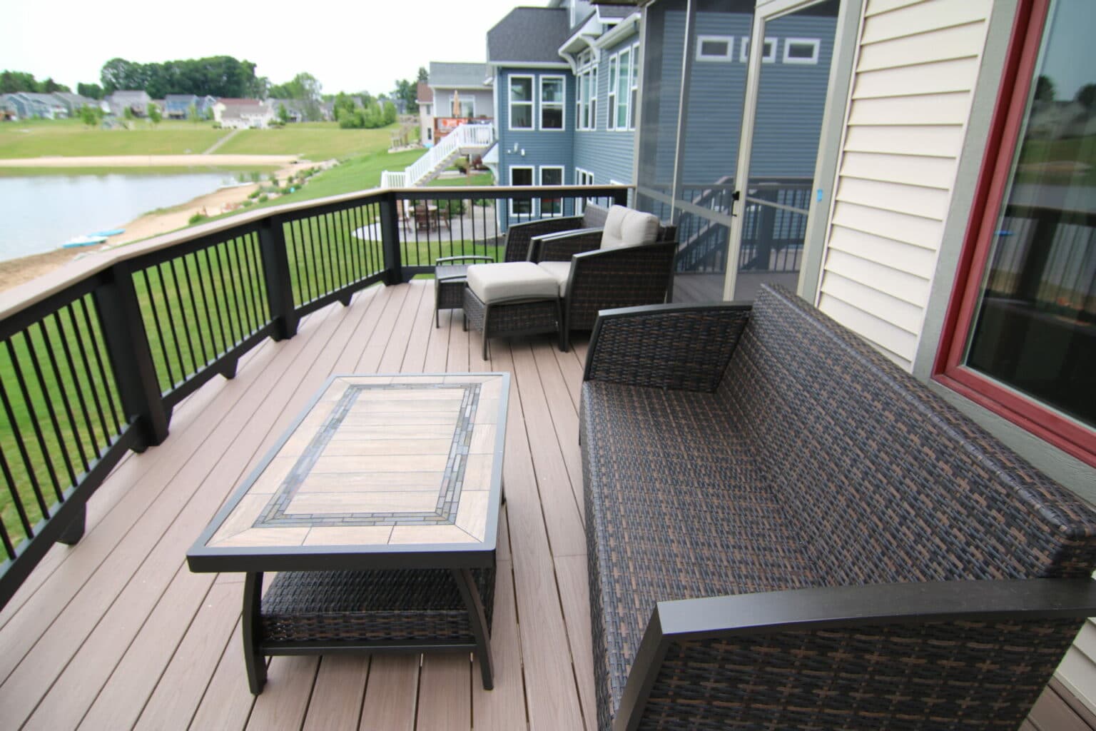 One of Signature's composite deck designs in greater Grand Rapids