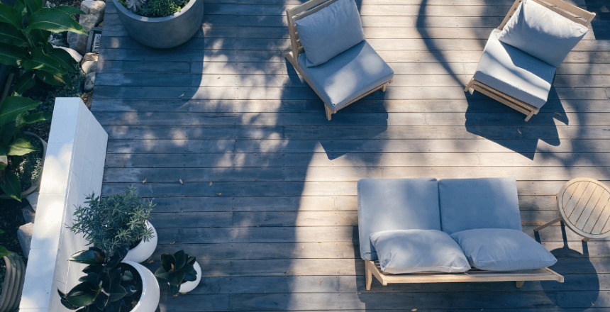 Patio landscaping will help the look of your deck.